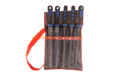 Набор напильников 250 мм, двухкомпонентные рукоятки, 5 предметов KING TONY 1015GQ