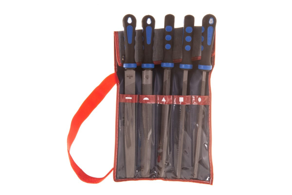 Набор напильников 250 мм, двухкомпонентные рукоятки, 5 предметов KING TONY 1015GQ