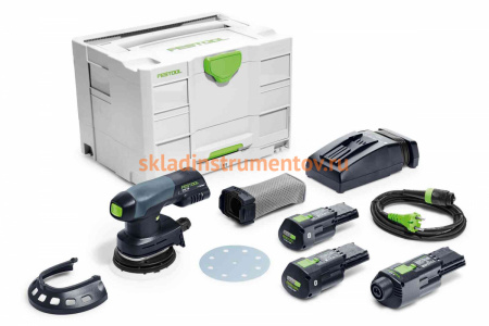 Аккумуляторная эксцентриковая шлифмашина FESTOOL ETSC 125 Li 3,1 I-Set 575712