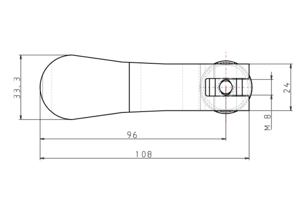 Эксцентриковая рукоятка KIPP K0005.2501108