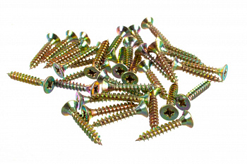 Универсальные шурупы для дерева, ДСП, ДВП Зубр желтопассивированные, PZ, 5,0x30мм, ТФ1, 300 штук 4-300391-50-030