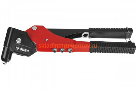 Поворотный заклёпочник МХ360 для заклёпок из алюминия Зубр 31191