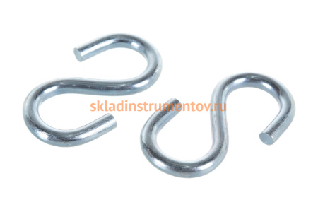 Крюк S-образный оцинкованный 100 шт. (5 мм; ТФ5) Зубр 4-304565-05