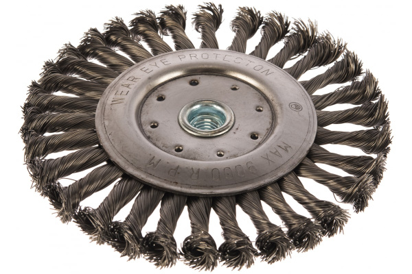Кордщетка радиальная витая (175 мм; М14) ПРАКТИКА 242-670