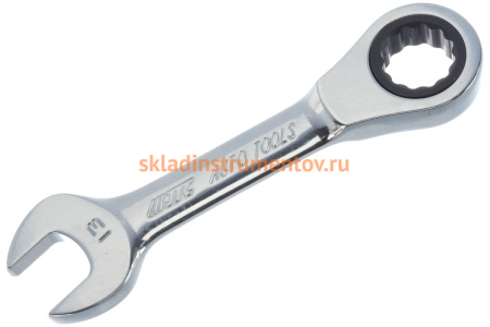 Набор комбинированных трещоточных коротких ключей 8-17мм 9шт JTC-5051