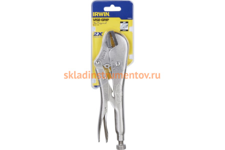 Пассатижи с фиксатором, прямые губки, 250мм Irwin 10R T0102EL4