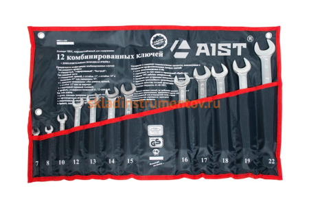 Набор ключей комбинированных 12 предметов AIST 0011212AX1-M 00-00009297