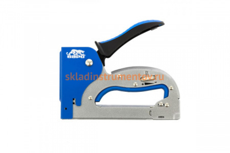 Металлический степлер БАРС регулировка удара, двухкомпонентная рукоятка 40003