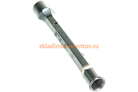 Торцевой усиленный ключ-трубка 8х10мм, CrV STELS 13768