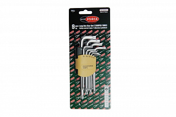 Набор длинных ключей торкс ROCKFORCE Т10Н-Т50Н- с отверстием 9 предметов RF-5098TL