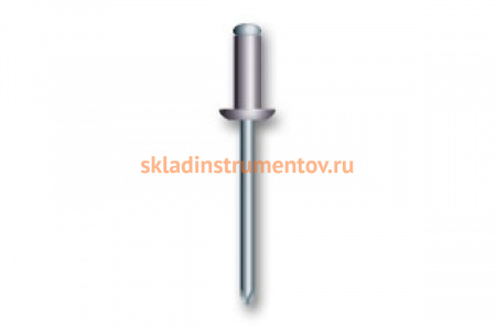 Вытяжная заклепка Bralo алюминий/нержавейка 4,8х16 250шт 01019004816