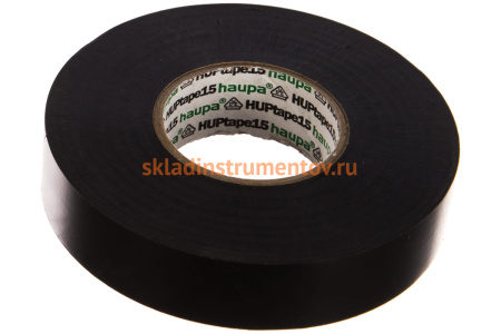 Изолента HAUPA ПВХ 19 мм x 33 м черный 263882