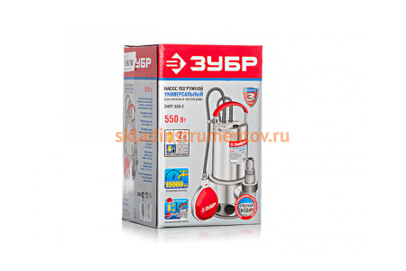 Погружной дренажный насос ЗУБР ЗНПГ-550-С