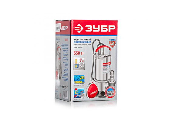 Погружной дренажный насос ЗУБР ЗНПГ-550-С