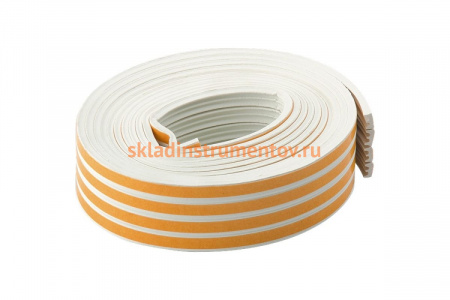 Уплотнитель СИБРТЕХ 24 м, профиль E,белый Р 93922
