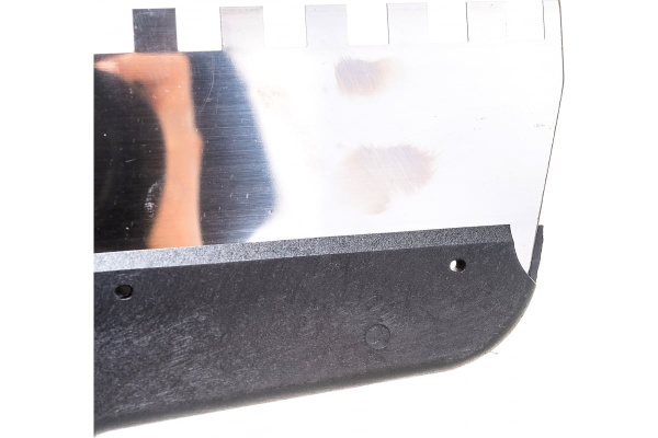 Зубчатый шпатель DECOR 300 мм, ширина 55 мм, толщина 0,38 мм, зуб 10x10 мм, пласт. ручка, нерж.