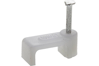 Прямоугольная скоба STAYER для крепления кабеля 12 мм с оцинкованным гвоздем 60 шт. 4511-12