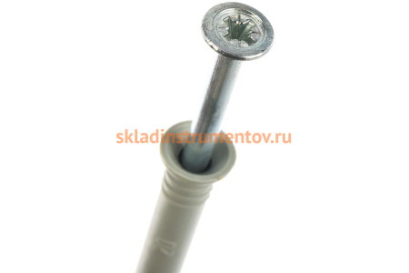 Дюбель-гвоздь полипропиленовый с потайным бортиком 50 шт. (8х100 мм; ТФ5) Зубр 4-301345-08-100