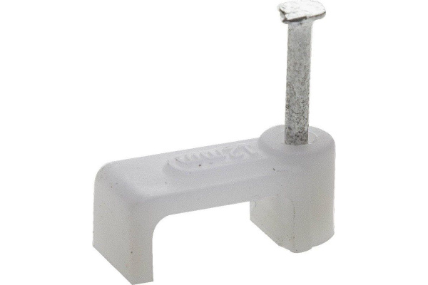 Прямоугольная скоба STAYER для крепления кабеля 12 мм с оцинкованным гвоздем 60 шт. 4511-12