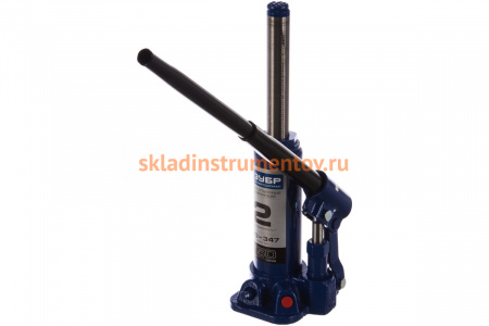 Гидравлический бутылочный домкрат 2т, 180-347мм, в кейсе ЗУБР T50 43060-2-K_z01