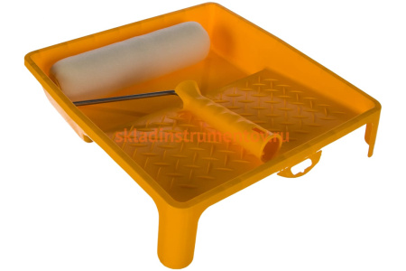 Набор малярный: валик Мольтопрен 240 мм, кювета 330x350 мм РемоКолор 04-1-123