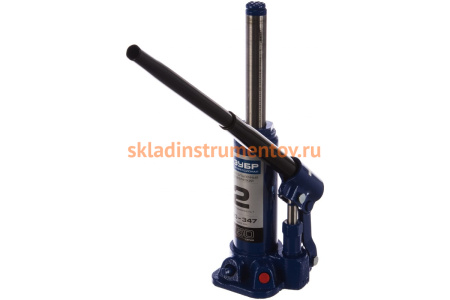 Гидравлический бутылочный домкрат 2т, 180-347мм, в кейсе ЗУБР T50 43060-2-K_z01