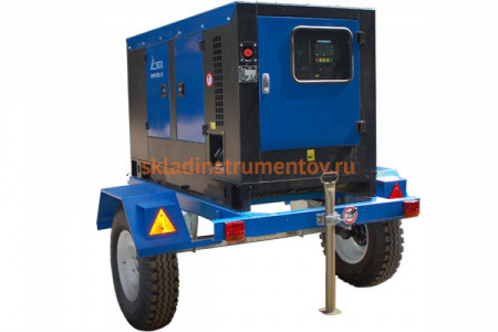 Дизельная генераторная установка в кожухе на шасси ТСС ДГУ ЭД-50-Т400-2РПМ19 000334