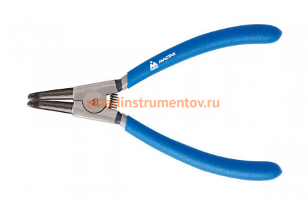 Съемник для стопорных колец МАСТАК 170 мм загнутые губки разжатие 033-30170H