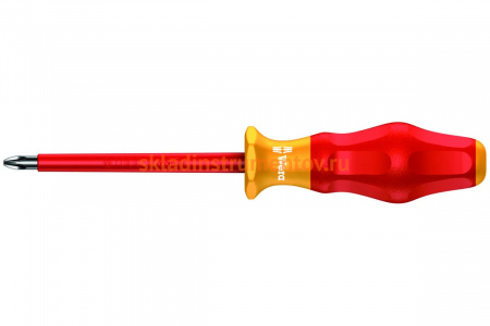 Отвертка диэлектрическая Wera, VDE, PH 1х150 мм, WE-031602