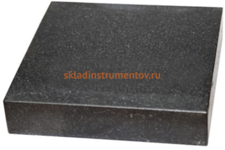 Поверочная разметочная плита 400x400, гранит, класс точности 1 ЧИЗ 104380