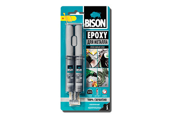 Клей BISON EPOXY METAL CRD 24ML 6307222