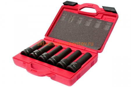 Набор двенадцатигранных ударных торцевых головок 3/4" TORX E18-E24 L=110мм 6шт JTC-J606E