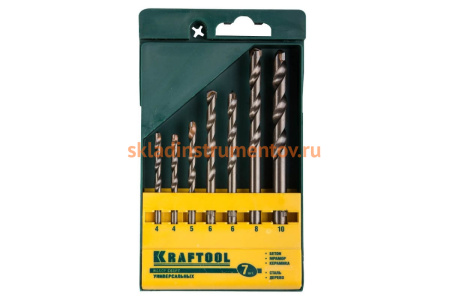 Набор сверл универсальных (4-10 мм; 7 шт.) Kraftool 29172-H7