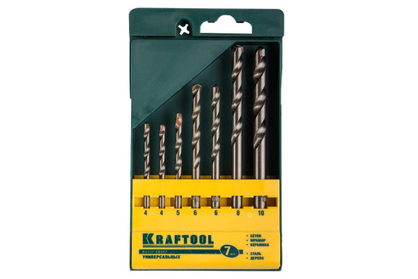 Набор сверл универсальных (4-10 мм; 7 шт.) Kraftool 29172-H7