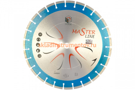 Круг алмазный сегментный 1A1RSS Master Line (400х25.4 мм) по железобетону Diam 000504