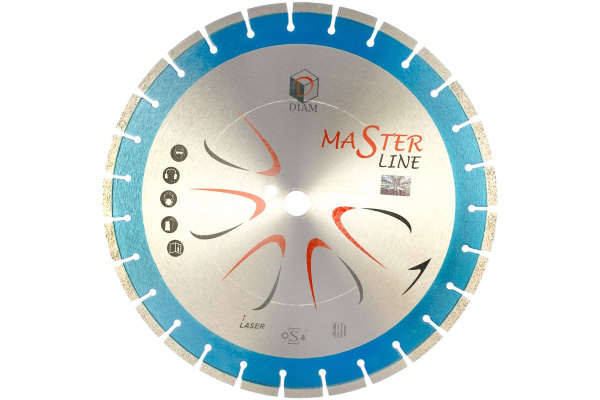 Круг алмазный сегментный 1A1RSS Master Line (400х25.4 мм) по железобетону Diam 000504