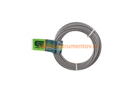 Леска для триммера квадратная витая армированная (2.4 мм; 10 м) СИБРТЕХ 961995