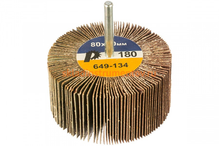 Круг лепестковый с оправкой (80х40 мм; P180) ПРАКТИКА 649-134