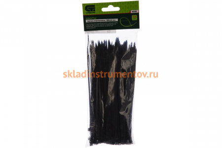 Хомут СИБРТЕХ 180 х 3,6 мм черный 100 шт 45550