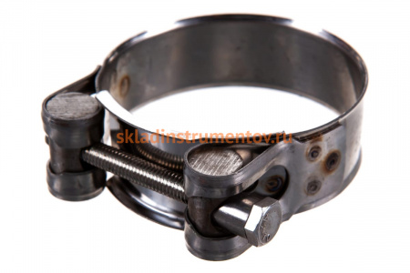 Металлические хомуты СИБРТЕХ, силовые, 56-59мм, ширина 20мм, шарнирный, W4, 2шт 475433