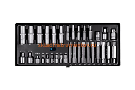 Набор головок и битов TORX и RIBE 33 пр. AIST 407533 00-00005477