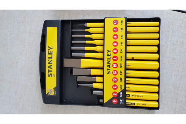 Набор слесарных бородков и зубил 12шт Stanley 4-18-299