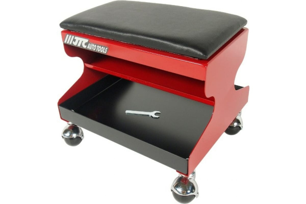 Стальной рабочий стул на колесах со съемным сиденьем из пенорезины JTC 5020