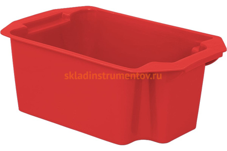 Сплошной красный ящик Тара.ру п/э 383х248х145 23070