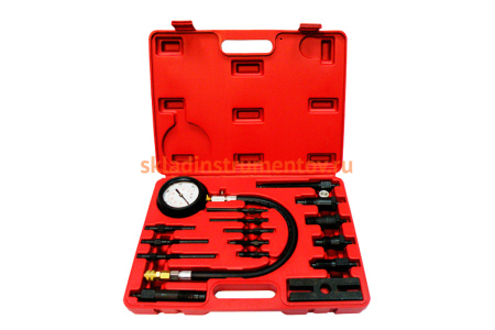 Компрессометр для дизельных грузовиков с 14 адаптерами AV Steel, AV-925005