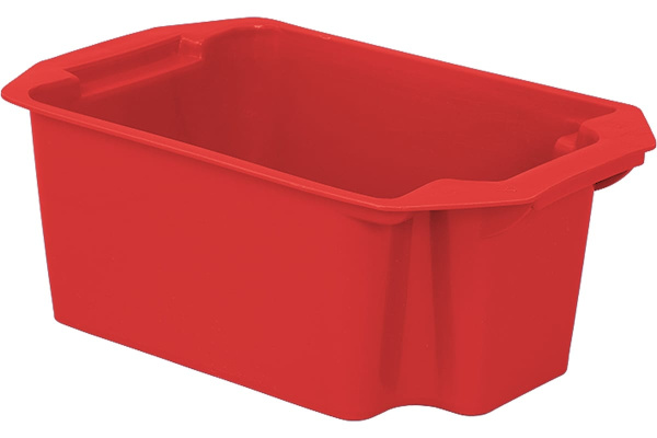 Сплошной красный ящик Тара.ру п/э 383х248х145 23070