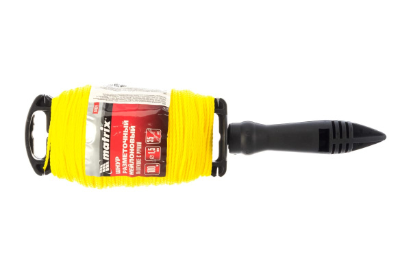 Нейлоновый разметочный шнур на катушке c ручкой MATRIX D1,5мм, 100м, 84824