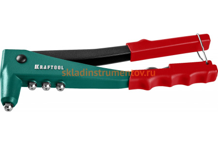 Заклепочник с литым корпусом Kraftool "X-3" для заклёпок 2.4-4.8 мм - алюминий и сталь, 2.44.0 - нерж сталь 31170_z01 Заклепочник с литым корпусом Kraftool "X-3" для заклёпок 2.4-4.8 мм - алюминий и сталь, 2.44.0 - нерж сталь 31170_z01