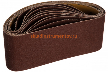 Лента шлифовальная (10 шт; 75х457 мм; P100) ПРАКТИКА 032-898