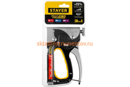 Стальной степлер STAYER HERCULES-53 тип 53, 300, 500, 31507